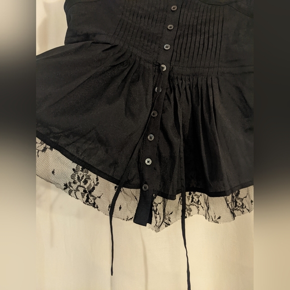 Venus Black Strappy Corset Tank - Picture 3 of 9